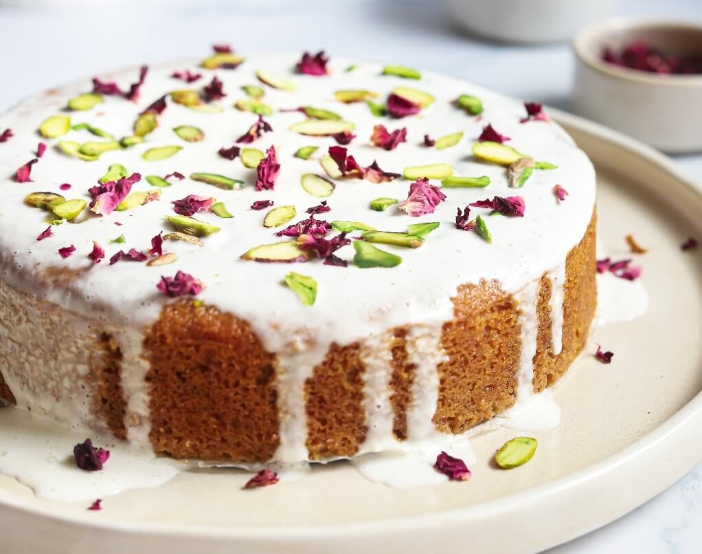 Saffron Milk Cake (1 Pound) 🧡🎂