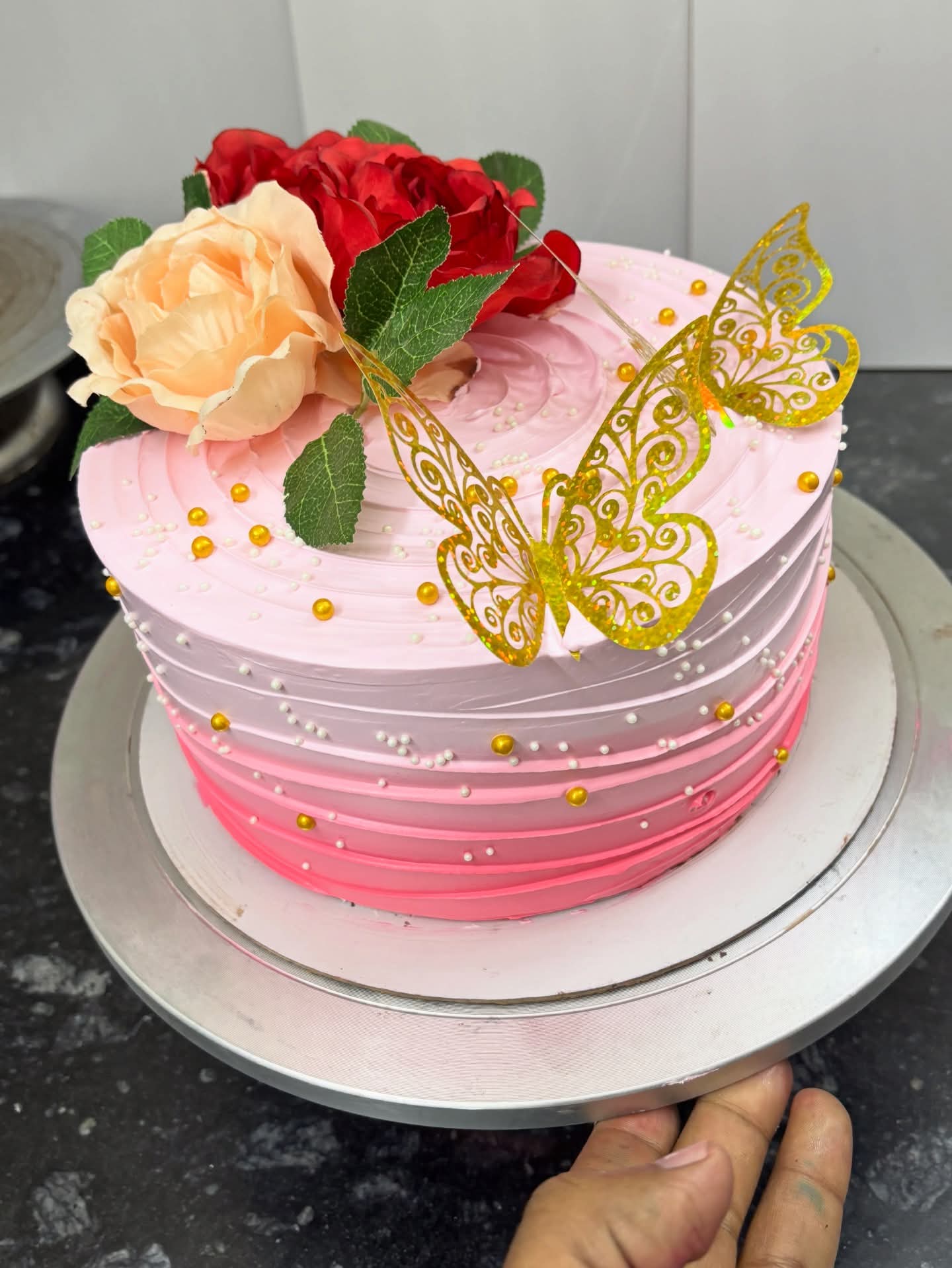 Pink Elegance Cake