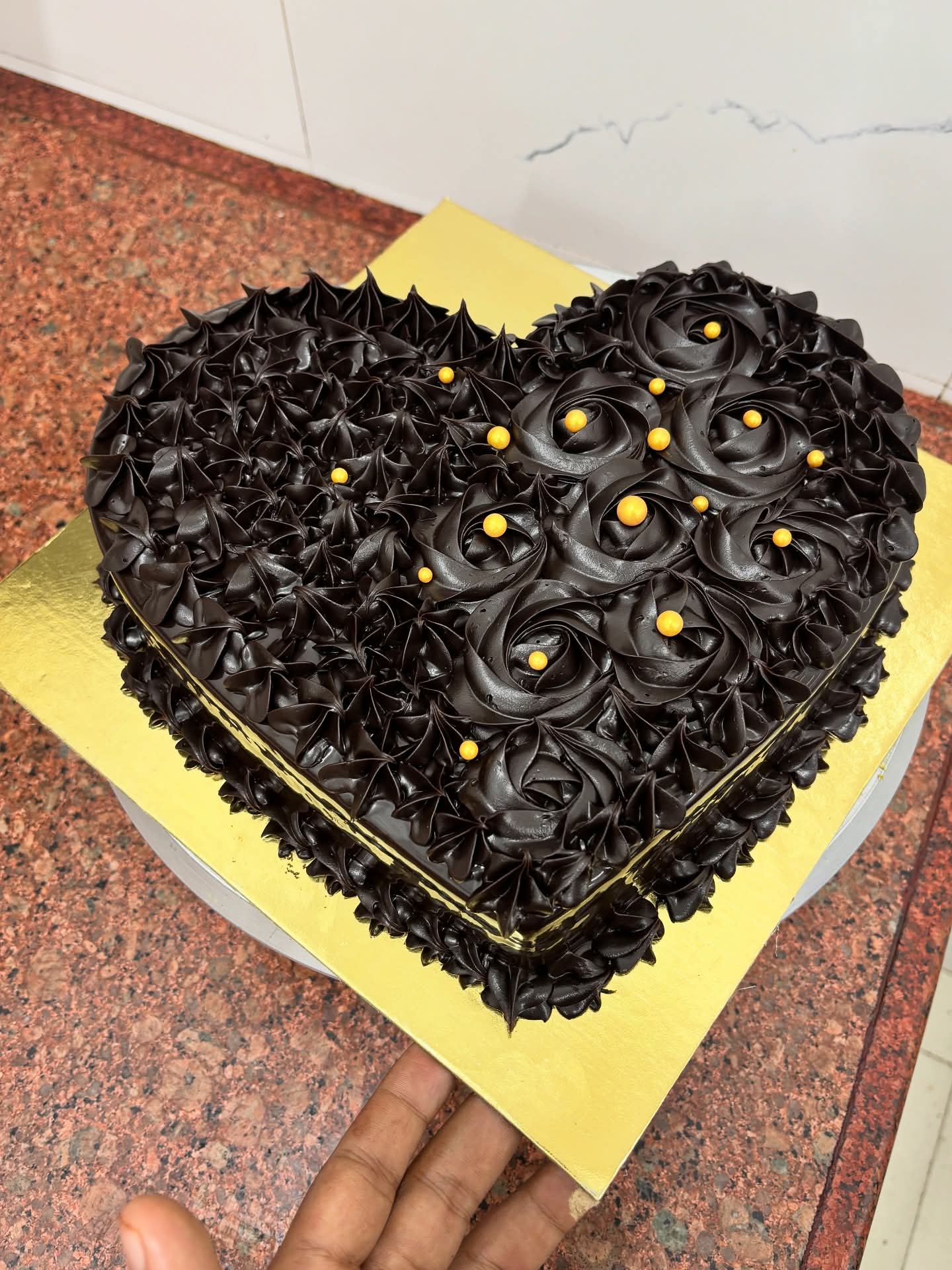 Royal Noir Chocolate Heart