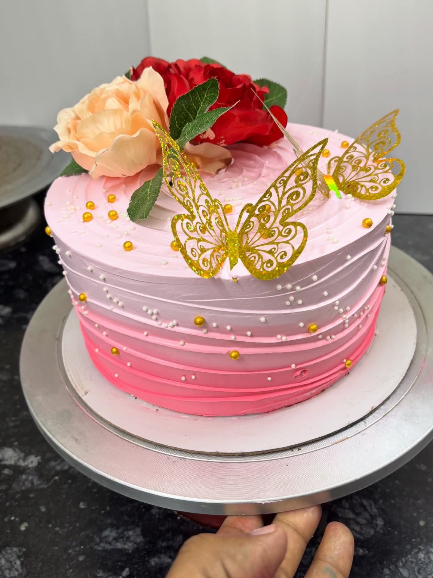 Pink Elegance Cake
