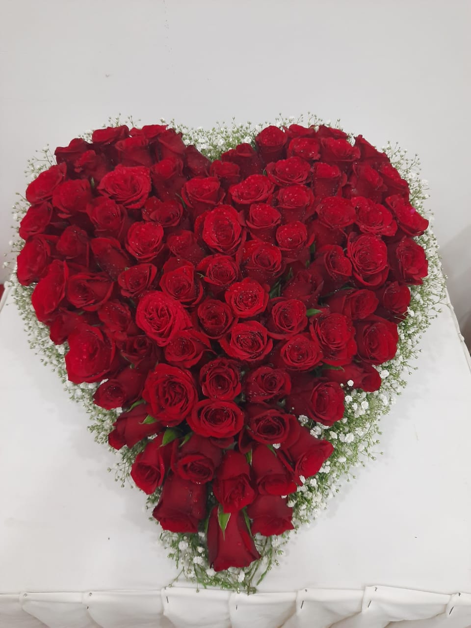 Romantic Red Rose Heart Arrangement