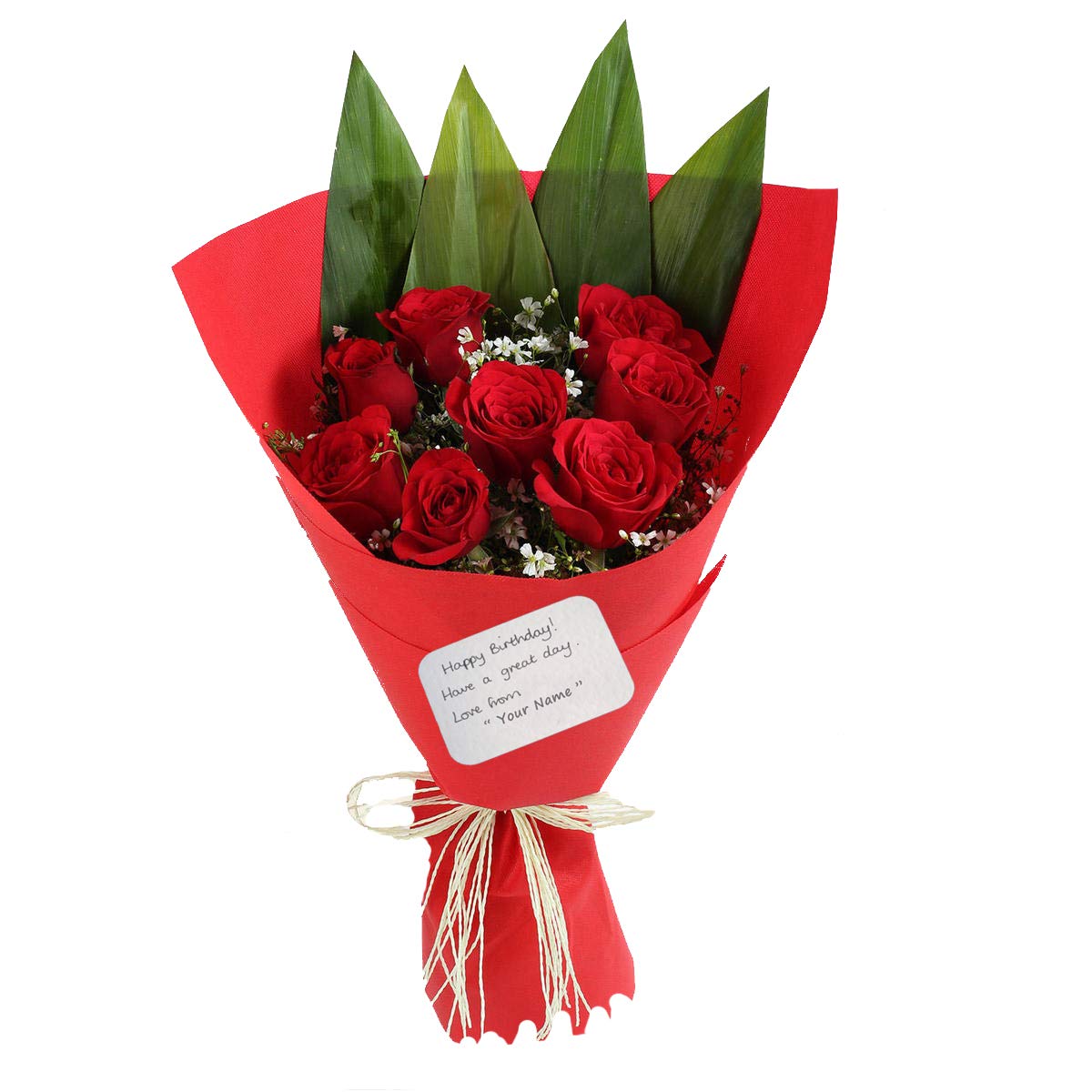 Classic Romance – 8 Red Rose Bouquet