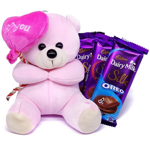 Love Combo: Teddy Bear & Dairy Milk Silk Oreo (58.5g)